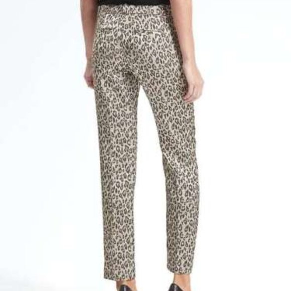 NWT Banana Republic Silky Animal-Print Ankle Pant. 6 - Picture 2 of 10